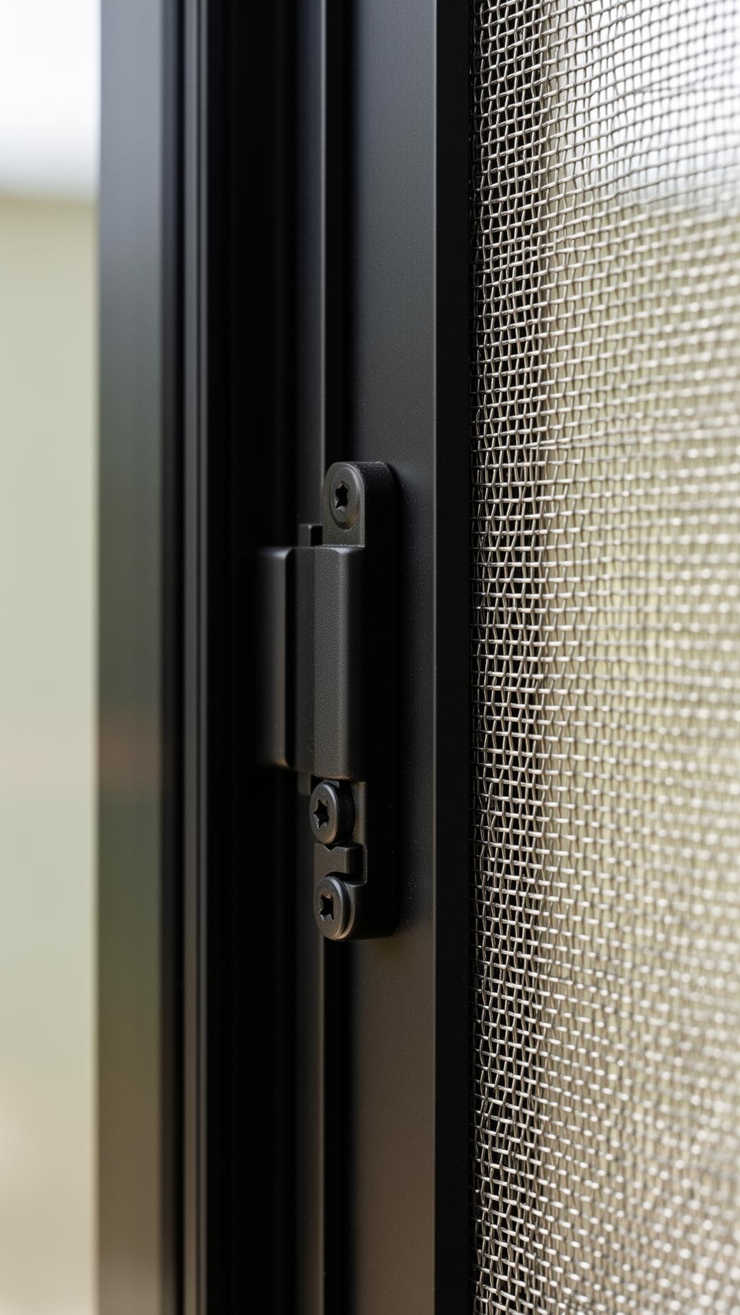 Security mesh detail for aluminium window and door specification
