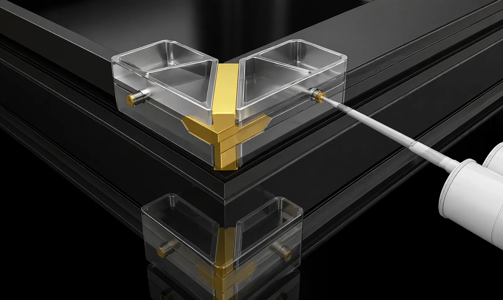 Pin & Glue Technology in Aluminium Window Frames