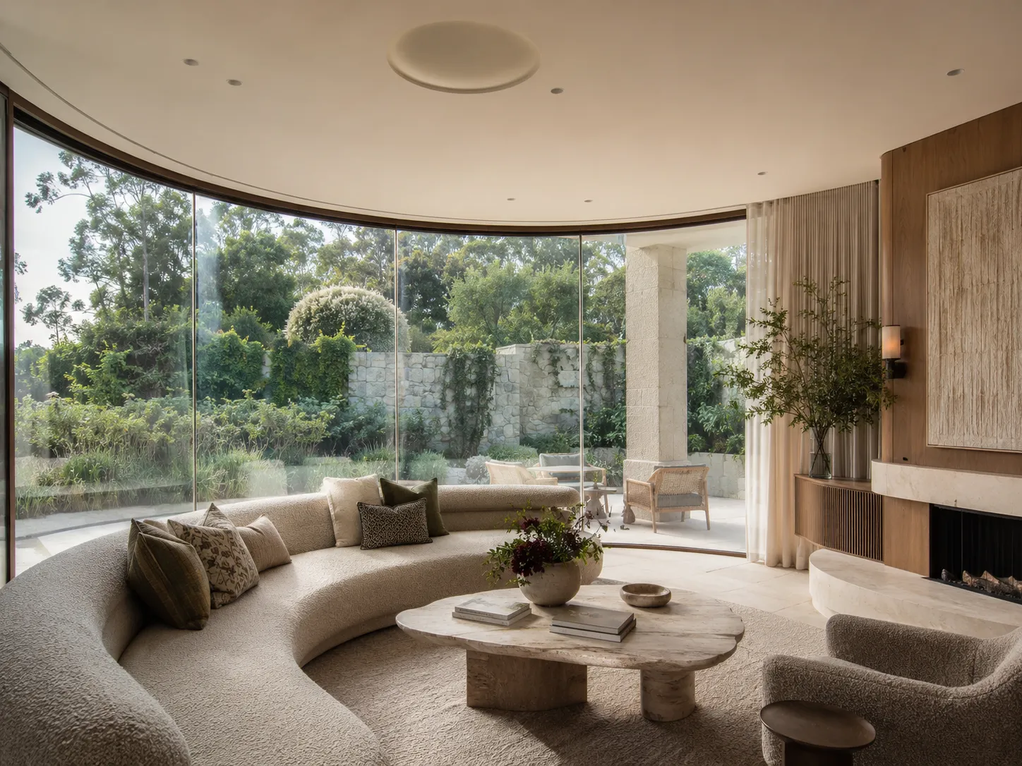 Curved aluminium window inspiration for architectural facade design